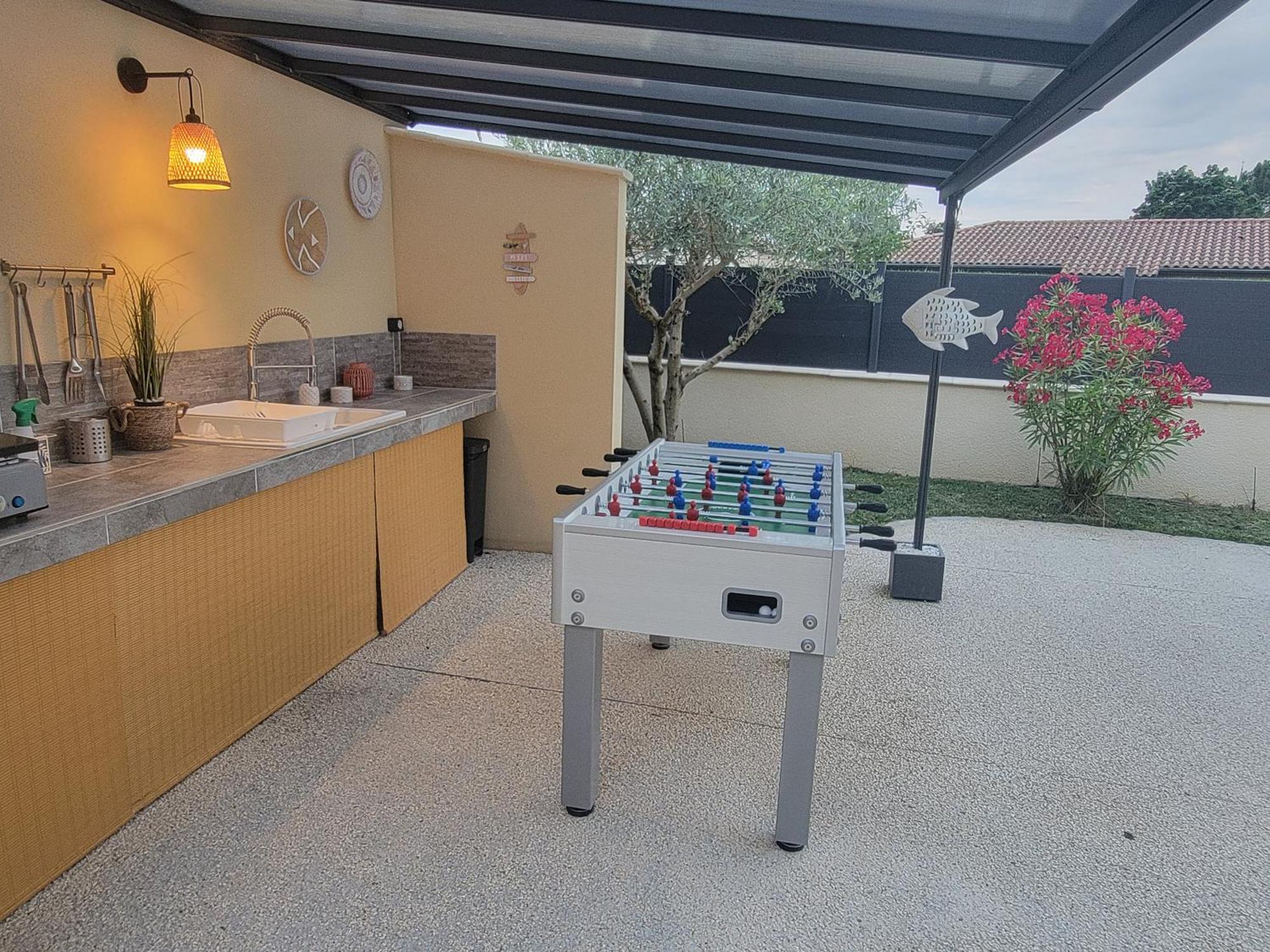 Villa Des Oliviers Sublime Villa Avec Piscine Chauffee Et Privee Et Baby Foot Bon-Encontre Bagian luar foto